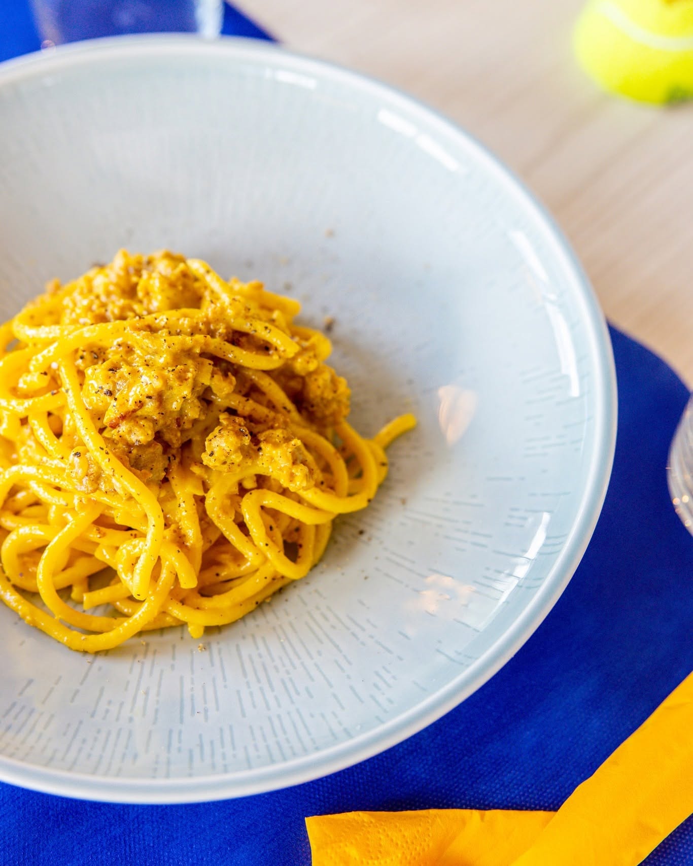 Spaghetti alla carbonara della Tavernetta al Tennis
